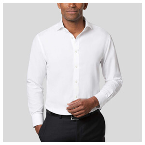 Charles Tyrwhitt Cutaway Collar Non-Iron Poplin Shirt – White